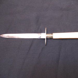 ANTIQUE DAGGER, HANCOCK CUTLERY LADIE'S GARTER DAGGER  SHEFFIELD STEEL